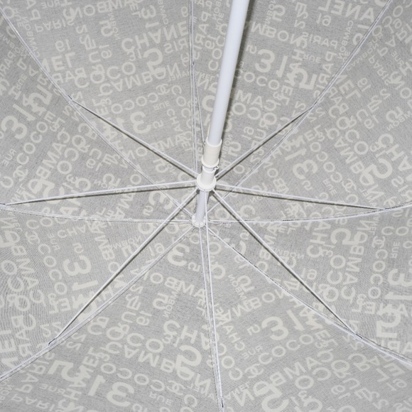 CHANEL Parasol Umbrella by Sealine Cotton Black Unisex - Picture 4 of 9